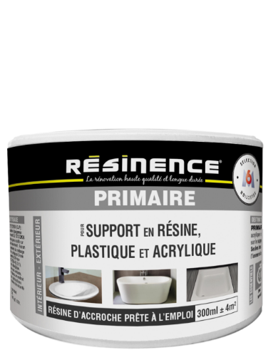 Primaire RESINENCE pour support en résine, plastique et acrylique 0.3l, blanc