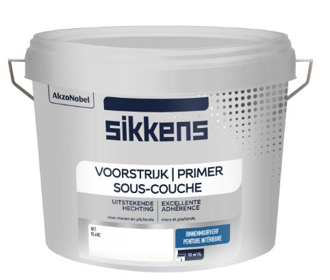 Sous-couche murs et plafonds SIKKENS, 10 l, blanc