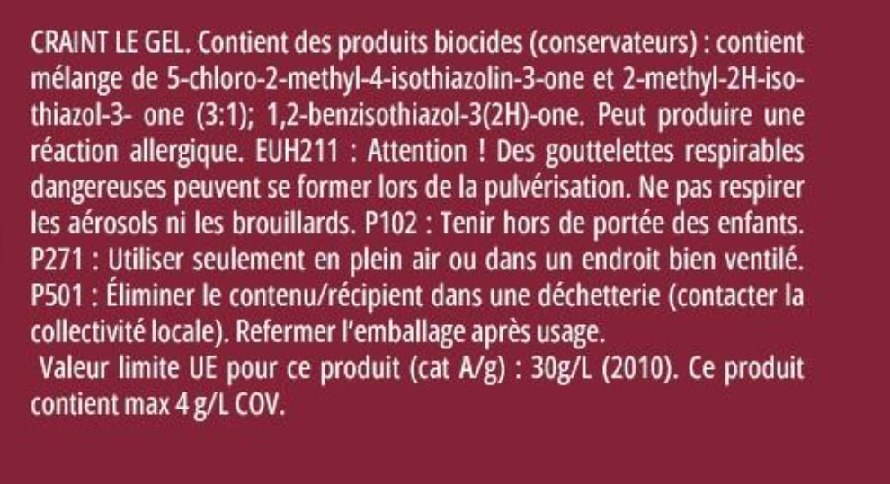 Sous-couche extérieure bois noircis V33 aspect bois blanc 2.5 l