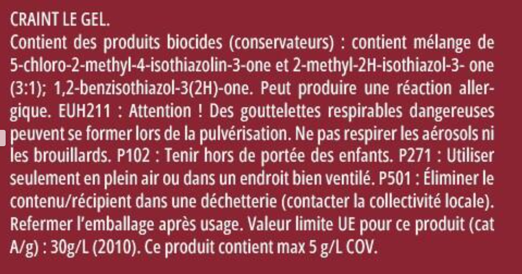 Sous-couche bois exotique V33 2.5 l, blanc