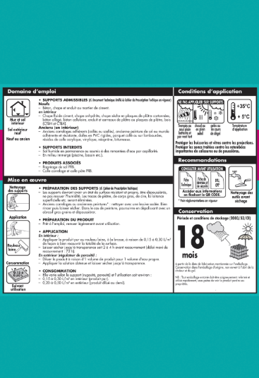 Primaire d'accrochage blanc, PRB, 5 L