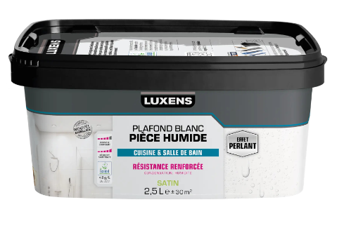 Peinture plafond blanc satin LUXENS Pièces humides 2.5L