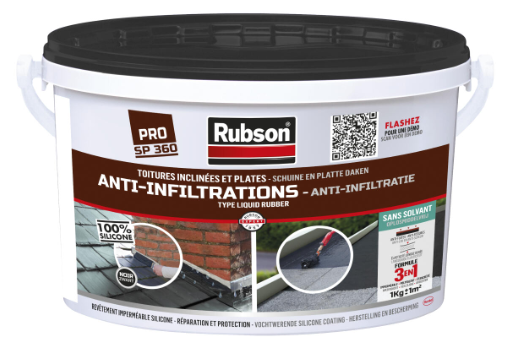 Revêtement d'étanchéité Waterproof toiture RUBSON 1 kg