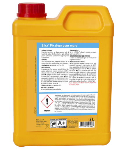 Fixateur pour mur SIKA 2 l blanc