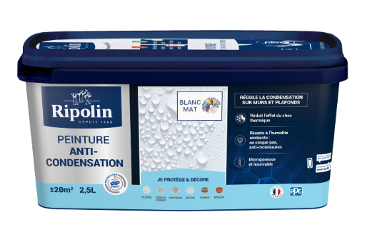 Peinture mur blanc mat RIPOLIN Dip etanch 2.5L