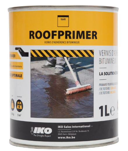 Primaire d'accrochage IKO Roofprimer 1 l noir