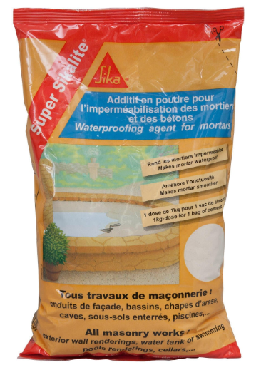 Hydrofuge pour mortier SIKA Super sikalite 1 l blanc