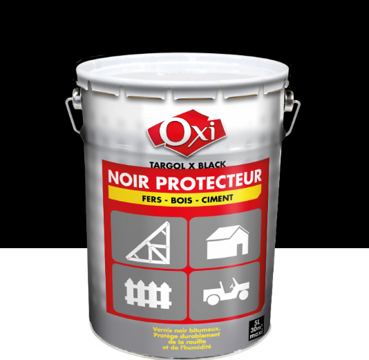Vernis Noir protecteur antirouille, OXYTOL noir 5 l