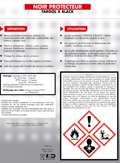 Vernis Noir protecteur antirouille, OXYTOL noir 5 l