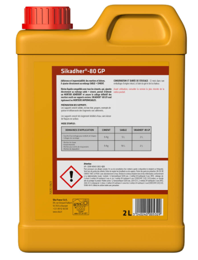 Résine d'adhérence pour mortier prête à l'emploi SIKA Sikadher 2 l blanc