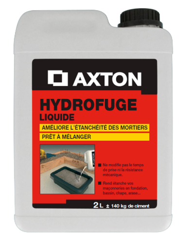 Hydrofuge pour mortier AXTON 2 l blanc