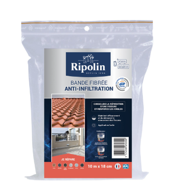 Bande fibrée anti-infiltration 10MX18CM Ripolin Rip Etanch