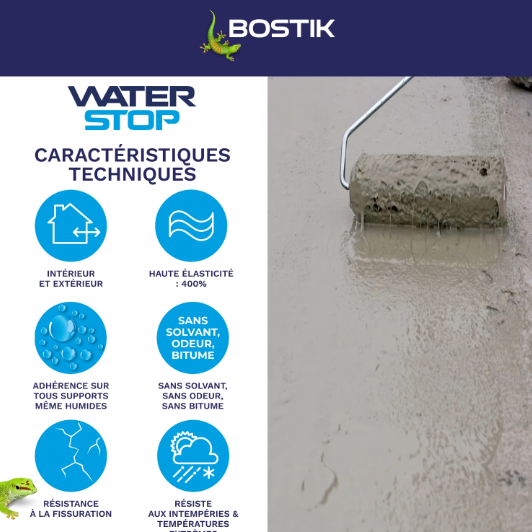 Revêtement d'étanchéité Waterstop BOSTIK 6KG