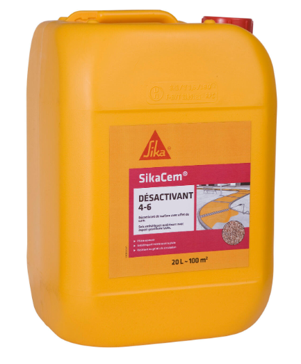 Désactivant béton 4-6 bidon de 20 litres SIKA 20 litres