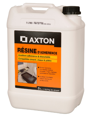 Résine d'adhérence pour mortier prête à l'emploi AXTON 5 l blanc