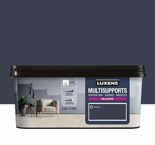 Peinture mur, boiserie, radiateur balsa 0 velours LUXENS , 2.5L