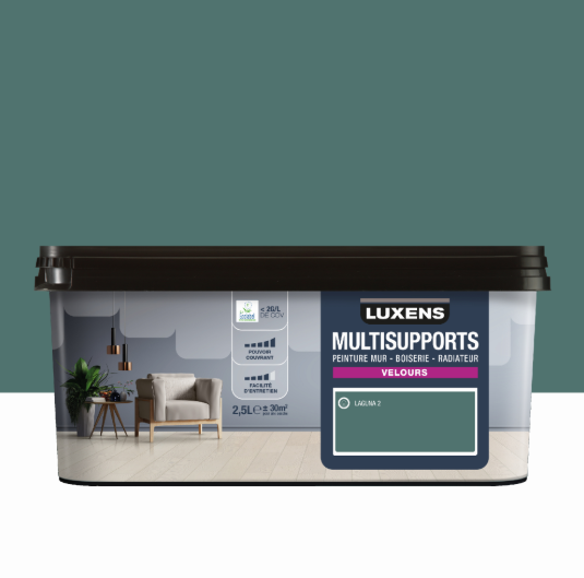 Peinture mur, boiserie, radiateur laguna 2 velours LUXENS , 2.5L