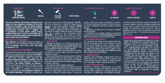 Peinture mur, boiserie, radiateur laguna 2 velours LUXENS , 2.5L