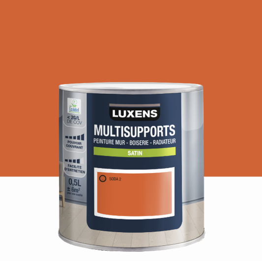 Peinture mur, boiserie, radiateur soda 2 satin LUXENS , 0.5L