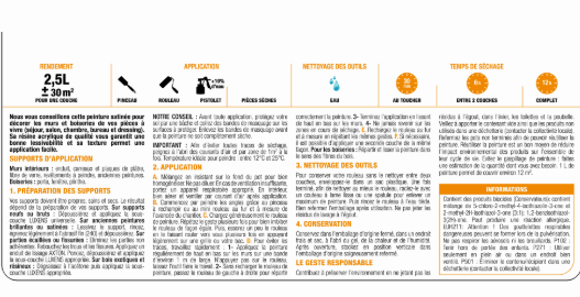 Peinture mur, boiserie cactus 6 satin LUXENS Intérieure 2.5L