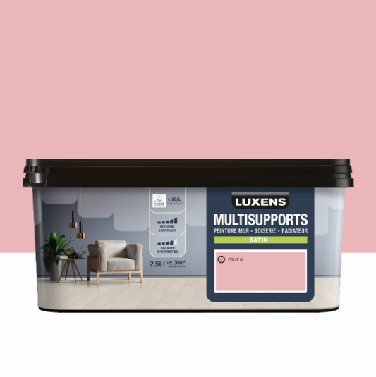 Peinture mur, boiserie, radiateur pin up 6 satin LUXENS , 2.5L