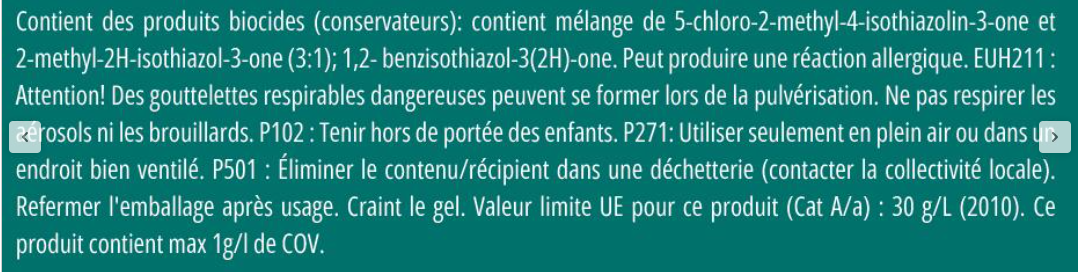 Peinture mur voile de coton velours V33 Resist extrême cuisine et bain 2L