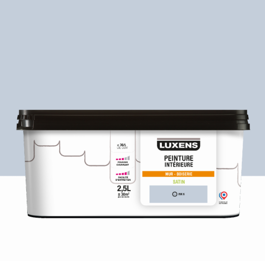 Peinture mur, boiserie ink 6 satin LUXENS Intérieure 2.5L