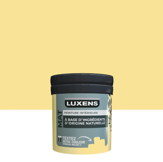 Peinture mur, boiserie banana 6 mat LUXENS Biosourcée 75ml
