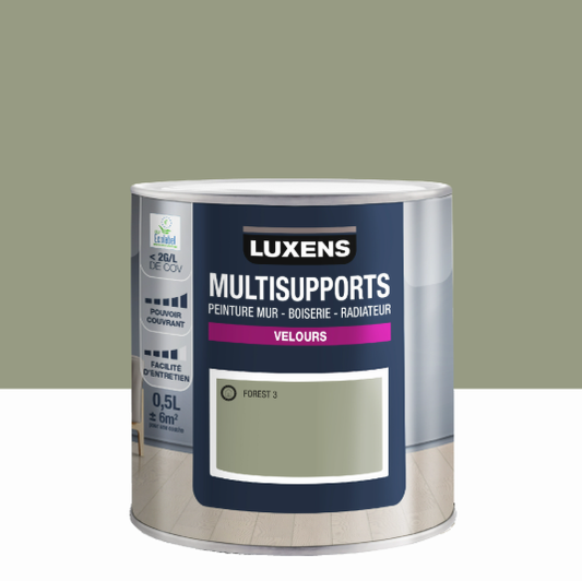 Peinture mur, boiserie, radiateur forest 3 velours LUXENS , 0.5L