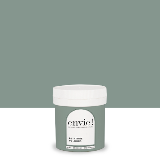Testeur peinture mur, boiserie, radiateur vert rivage velours ENVIE Biosourcée 75ml