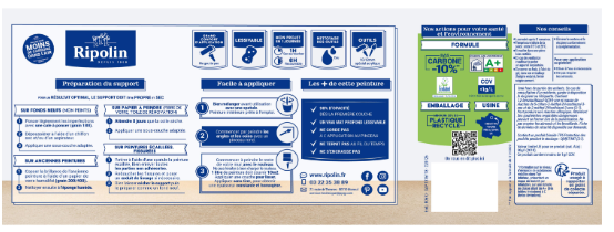 Peinture mur lin mat RIPOLIN Intérieur 2.5L
