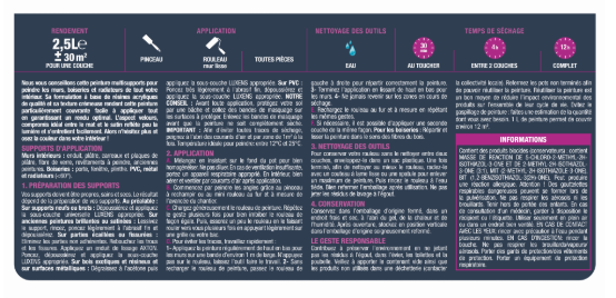 Peinture mur, boiserie, radiateur elixir 6 velours LUXENS , 2.5L