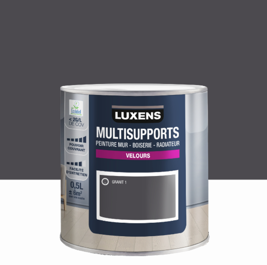 Peinture mur, boiserie, radiateur granit 1 velours LUXENS , 0.5L