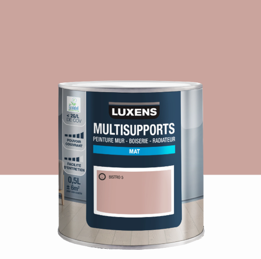 Peinture mur, boiserie, radiateur bistro 5 mat LUXENS , 0.5L