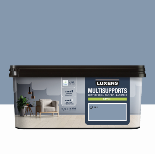 Peinture mur, boiserie, radiateur ink 5 satin LUXENS , 2.5L