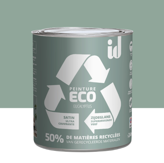 Peinture mur, plafond eucalyptus satin ID Eco 2L