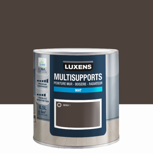 Peinture mur, boiserie, radiateur mokka 1 mat LUXENS , 0.5L