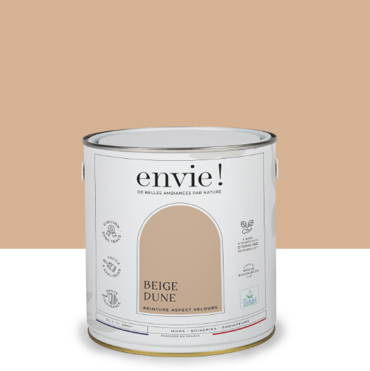 Peinture mur, boiserie, radiateur beige dune velours ENVIE Biosourcée 2L