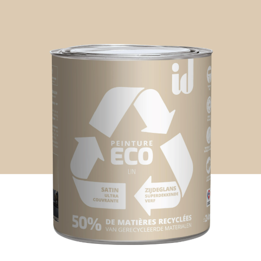 Peinture mur, plafond lin satin ID Eco 2L