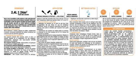 Peinture mur, boiserie miami 1 satin LUXENS Cuisine et bain 2L+20% gratuit