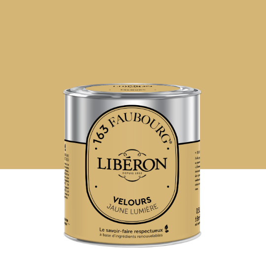 Peinture mur, boiserie jaune lumière velours LIBÉRON 163 faubourg 0.5L