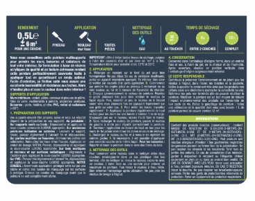 Peinture mur, boiserie, radiateur bali 2 satin LUXENS , 0.5L