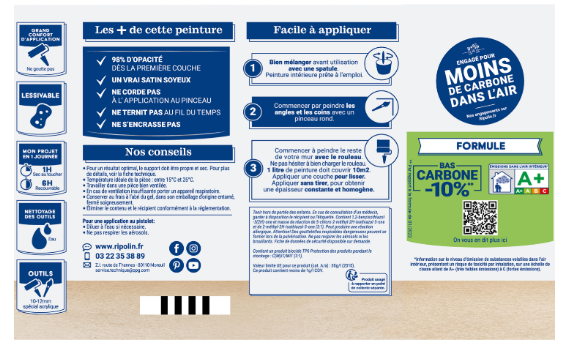 Peinture mur, boiserie, radiateur vert simsun satiné RIPOLIN Intérieur 0.5l