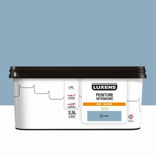 Peinture mur, boiserie fjord 4 satin LUXENS Intérieure 2.5L