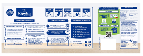 Peinture mur, boiserie, radiateur vert cardo satiné RIPOLIN Intérieur 2.5l