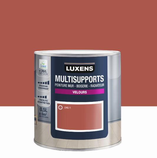 Peinture mur, boiserie, radiateur chili 1 velours LUXENS , 0.5L