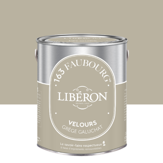 Peinture mur, boiserie grège galuchat velours LIBÉRON 163 faubourg 2.5L