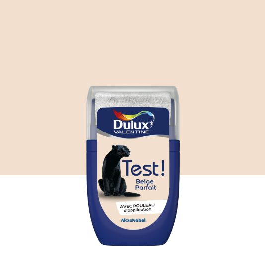 Peinture mur, bois beige parfait satin DULUX VALENTINE Crème de couleur 0.03l