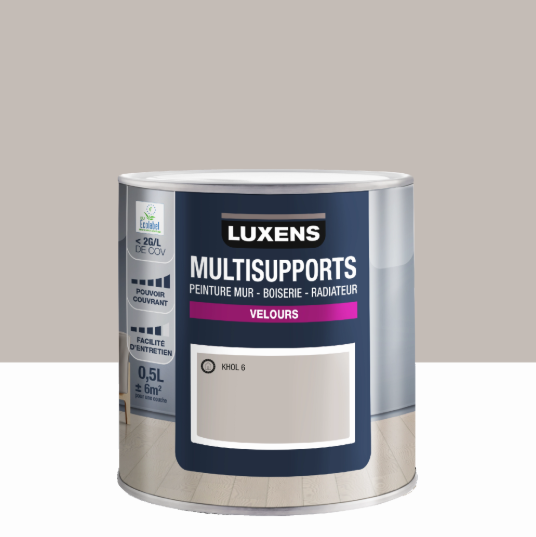 Peinture mur, boiserie, radiateur khol 6 velours LUXENS , 0.5L