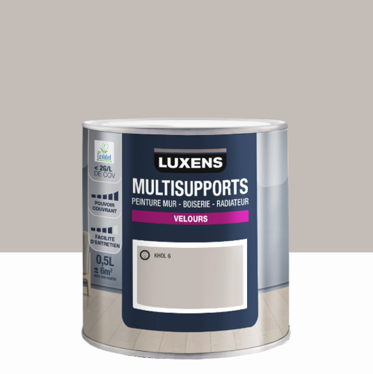 Peinture mur, boiserie, radiateur khol 6 velours LUXENS , 0.5L
